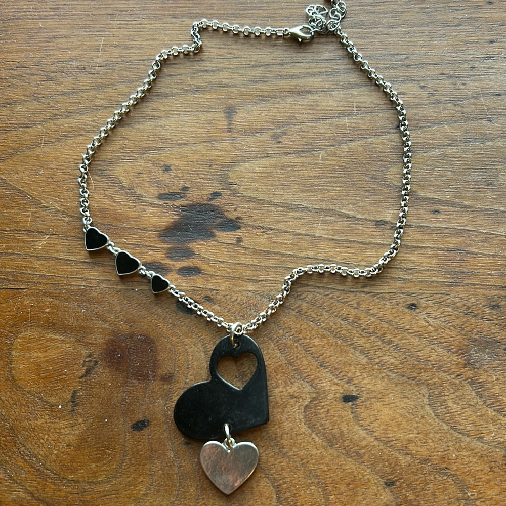 Heart statement necklace